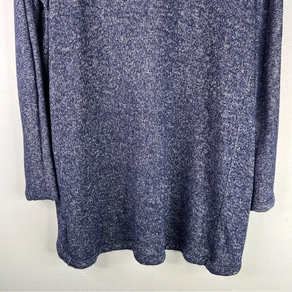 Old Navy Cardigan Sweater Women's‎ XL Lost At Sea Navy Blue Long Line Marled - Picture 8 of 10